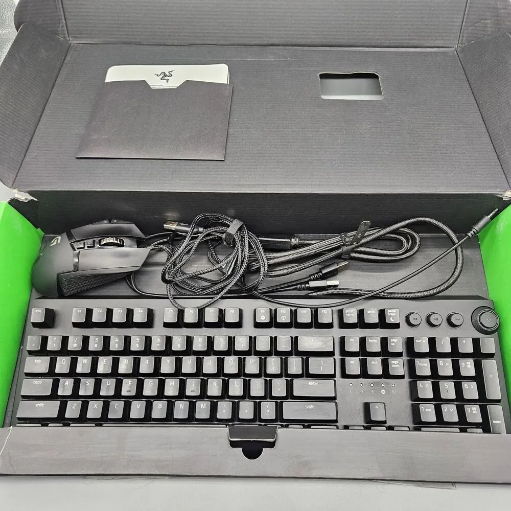 Razer BlackWidow Elite Mechanical Gaming Keyboard W Logitech G502 Mouse Tested